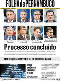 Capa do jornal Folha de Pernambuco 26/11/2025