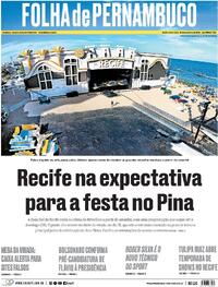 Capa do jornal Folha de Pernambuco 26/12/2025