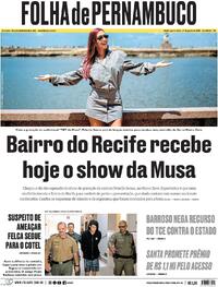 Capa Folha de Pernambuco 27/08/2025