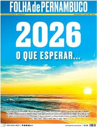 Capa do jornal Folha de Pernambuco 01/01/2026