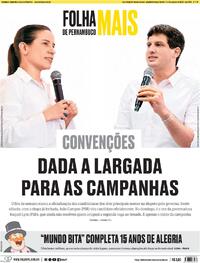 Capa Folha de Pernambuco 01/08/2026