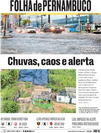 Capa do jornal Folha de Pernambuco 02/04/2026