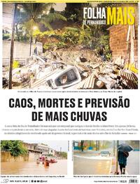 Capa do jornal Folha de Pernambuco 02/05/2026