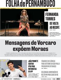 Capa Folha de Pernambuco 02/09/2026