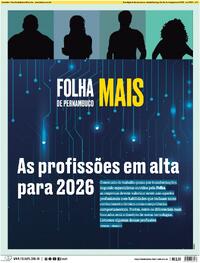 Capa do jornal Folha de Pernambuco 03/01/2026