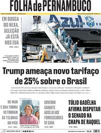 Capa Folha de Pernambuco 03/06/2026