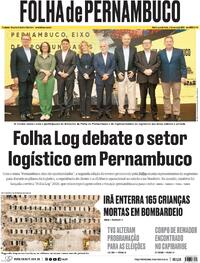 Capa do jornal Folha de Pernambuco 04/03/2026