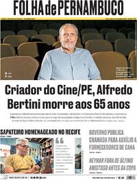 Capa Folha de Pernambuco 05/06/2026