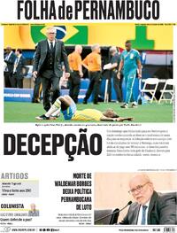 Capa Folha de Pernambuco 06/07/2026