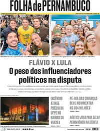 Capa Jornal Folha de Pernambuco