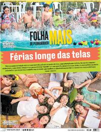Capa do jornal Folha de Pernambuco 10/01/2026