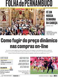 Capa Folha de Pernambuco 10/08/2026