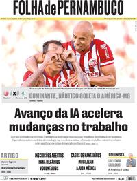 Capa Folha de Pernambuco 11/05/2026