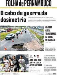 Capa Folha de Pernambuco 12/05/2026