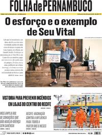 Capa Folha de Pernambuco 12/08/2026
