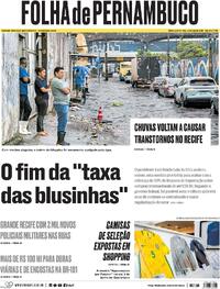 Capa Folha de Pernambuco 13/05/2026