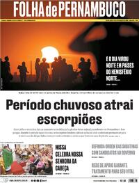 Capa Folha de Pernambuco 13/08/2026