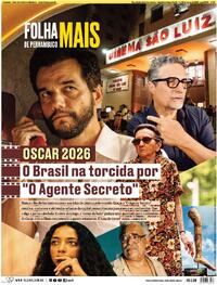 Capa do jornal Folha de Pernambuco 14/03/2026