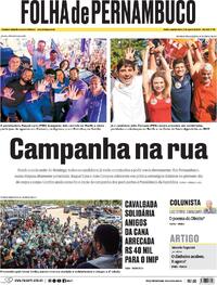 Capa Folha de Pernambuco 17/08/2026