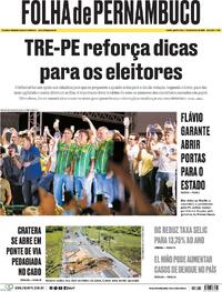 Capa Jornal Folha de Pernambuco