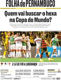 Capa Folha de Pernambuco 18/05/2026