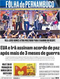 Capa Folha de Pernambuco 18/06/2026