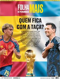 Capa Jornal Folha de Pernambuco
