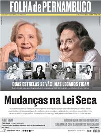 Capa Folha de Pernambuco 19/08/2026