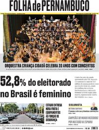 Capa Folha de Pernambuco 21/07/2026
