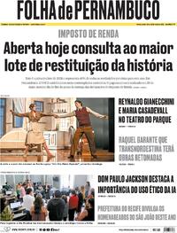 Capa Folha de Pernambuco 22/05/2026