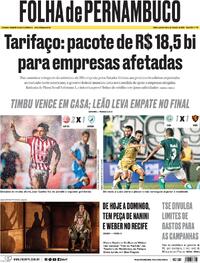 Capa Folha de Pernambuco 23/07/2026