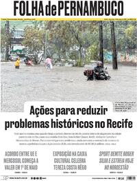 Capa do jornal Folha de Pernambuco 24/03/2026