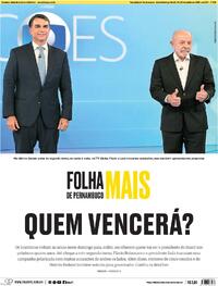 Capa Jornal Folha de Pernambuco