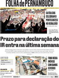 Capa Folha de Pernambuco 25/05/2026