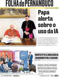 Capa Folha de Pernambuco 26/05/2026
