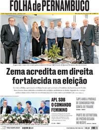 Capa do jornal Folha de Pernambuco 27/01/2026
