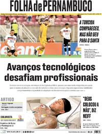 Capa do jornal Folha de Pernambuco 27/04/2026