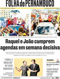 Capa Jornal Folha de Pernambuco