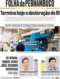Capa Folha de Pernambuco 29/05/2026