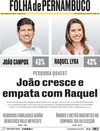 Capa Jornal Folha de Pernambuco