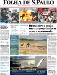 Capa do jornal Folha de S.Paulo 02/05/2017