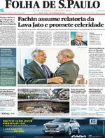 Capa do jornal Folha de S.Paulo 03/02/2017