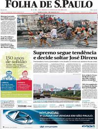 Capa do jornal Folha de S.Paulo 03/05/2017