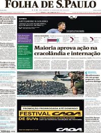 Capa do jornal Folha de S.Paulo 03/06/2017