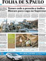 Capa do jornal Folha de S.Paulo 07/02/2017
