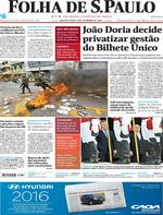 Capa do jornal Folha de S.Paulo 08/02/2017