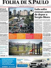 Capa do jornal Folha de S.Paulo 10/05/2017