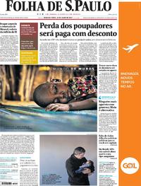 Capa do jornal Folha de S.Paulo 10/07/2017