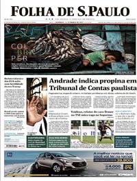 Capa do jornal Folha de S.Paulo 12/03/2017