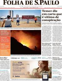 Capa do jornal Folha de S.Paulo 17/10/2017